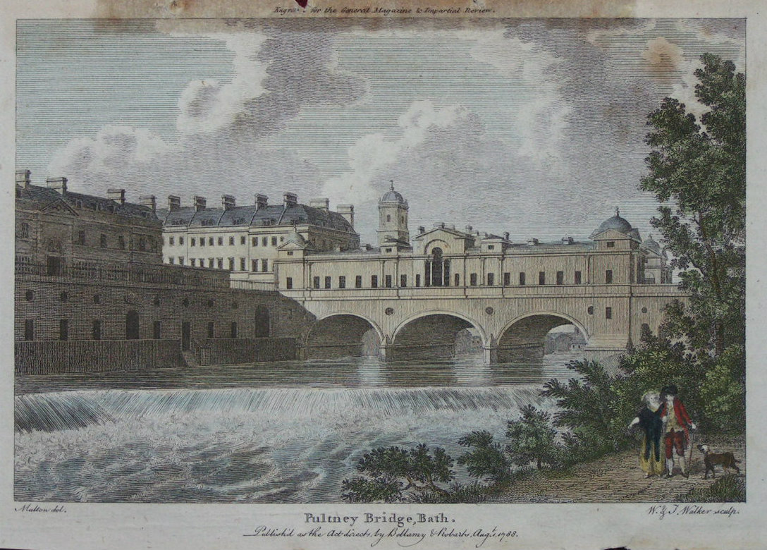 Print - Pulteney Bridge, Bath - Walker